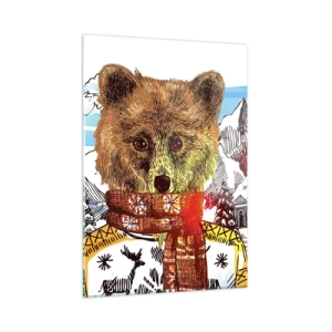 Obraz na skle - Chata medvídka - 50x70 cm