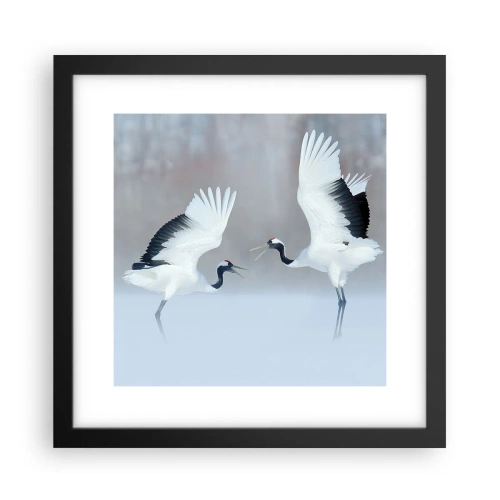Plakát v černém rámu - Tanec v mlze - 30x30 cm