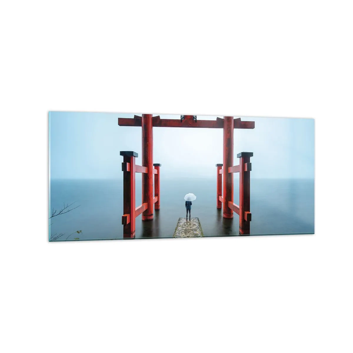 Obraz na skle - Japonské zamyšlení - 120x50 cm