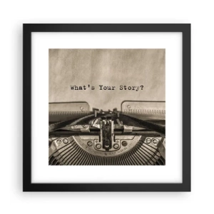 Plakát v černém rámu - Pověz mi - 30x30 cm