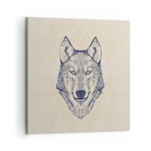 Obraz na plátně - Alfa o pronikavém pohledu - 50x50 cm