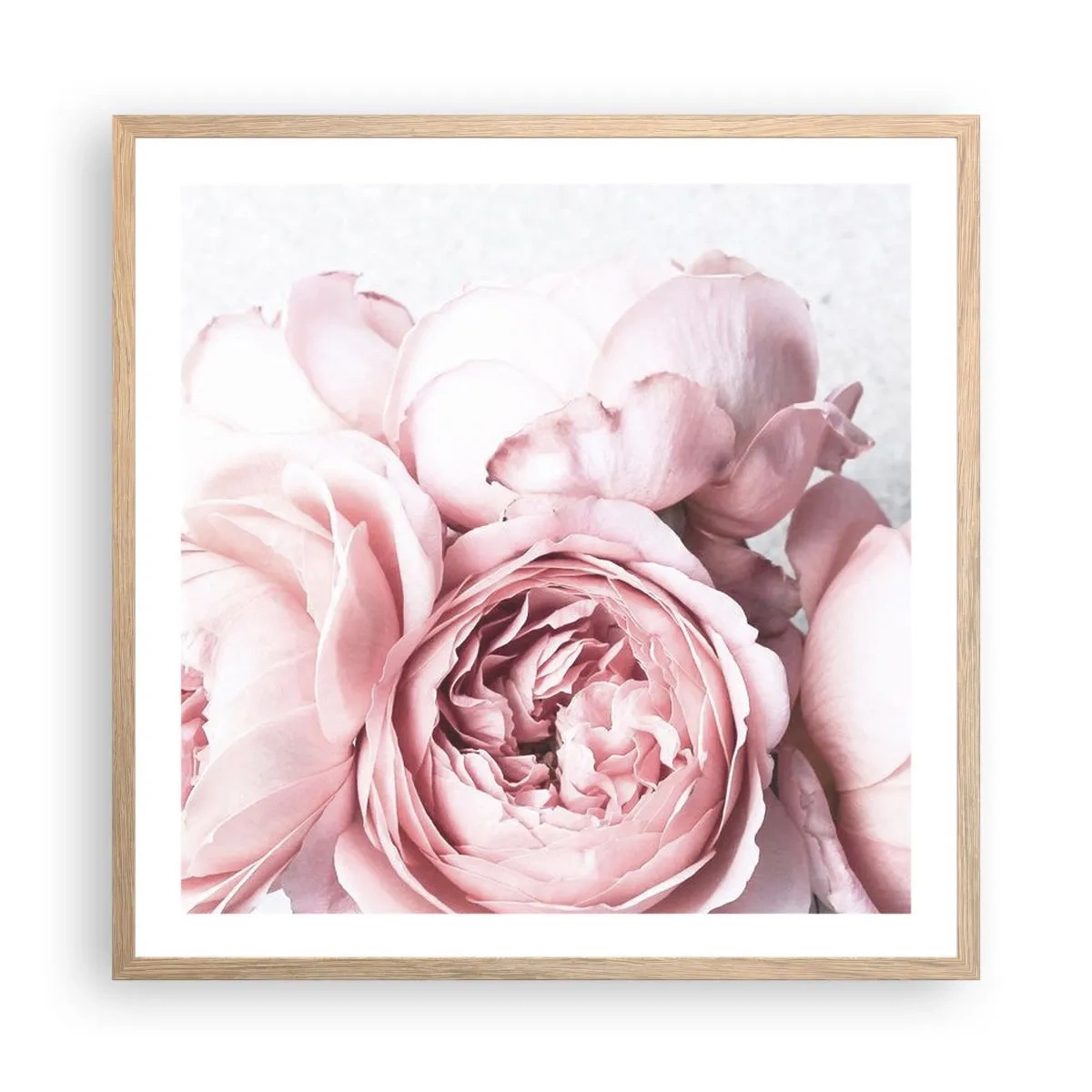 Plakát v rámu světlý dub - Pro romantiky - 60x60 cm