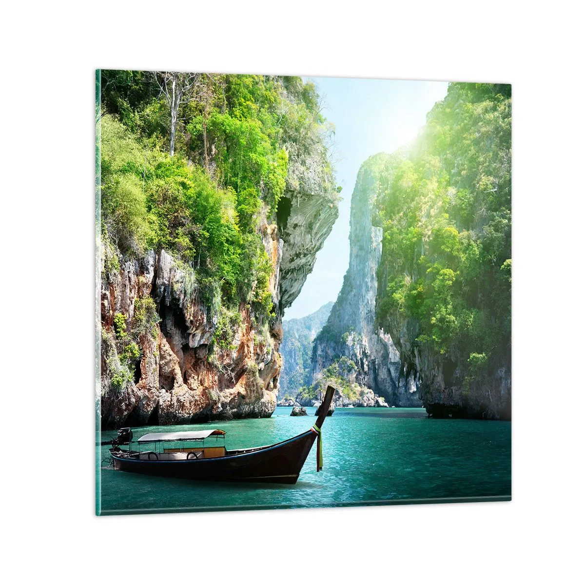 Obraz na skle - Pozvánka na exotickou cestu - 50x50 cm