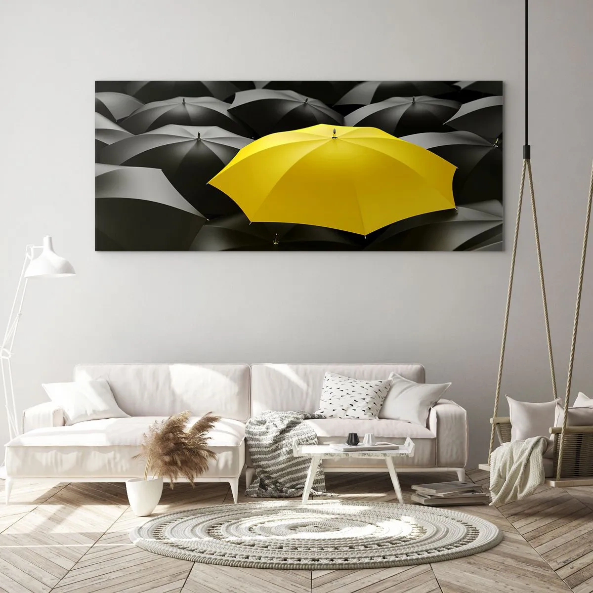 Obraz na skle - Sbohem smutku - 160x50 cm