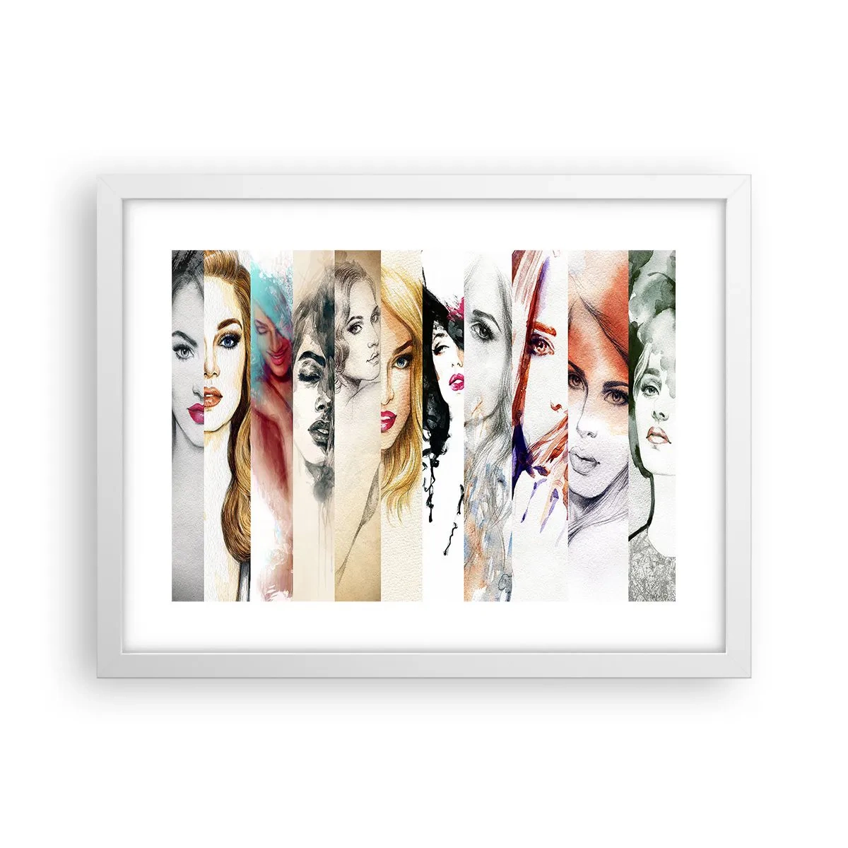 Plakát v bílém rámu - A vždy jsi to TY - 40x30 cm