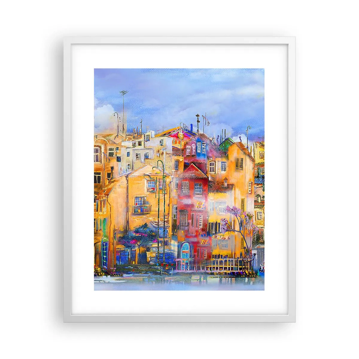 Plakát v bílém rámu - Jsme spolu - 40x50 cm