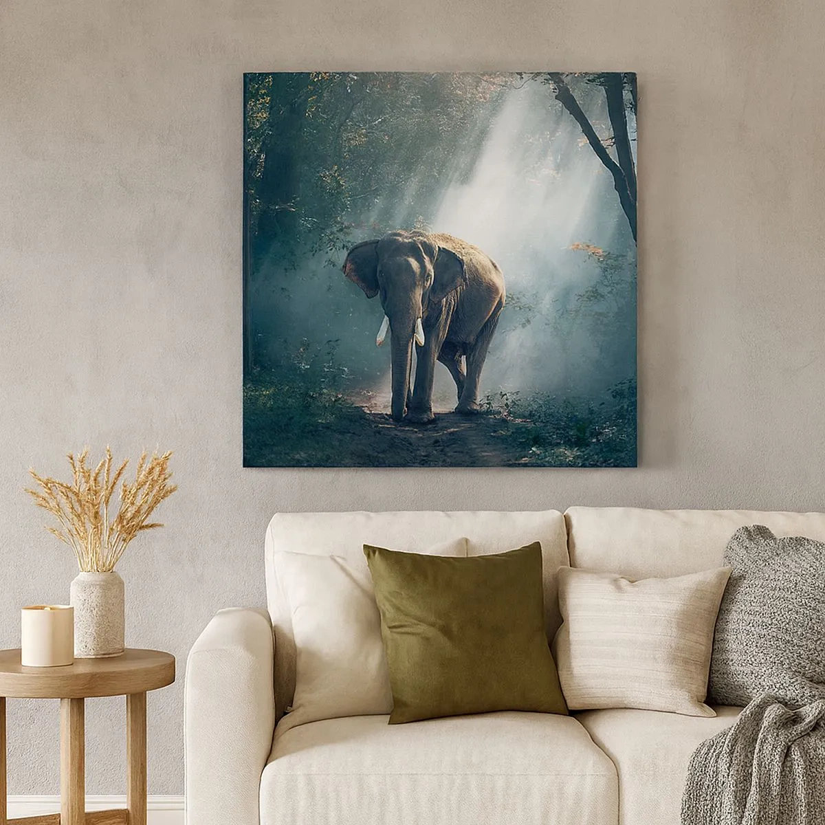 Obraz na plátně - Klidná procházka - 30x30 cm