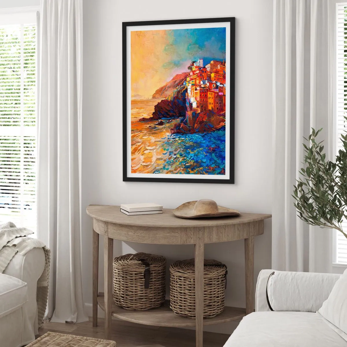 Plakát v černém rámu - Italský nádech - 40x50 cm