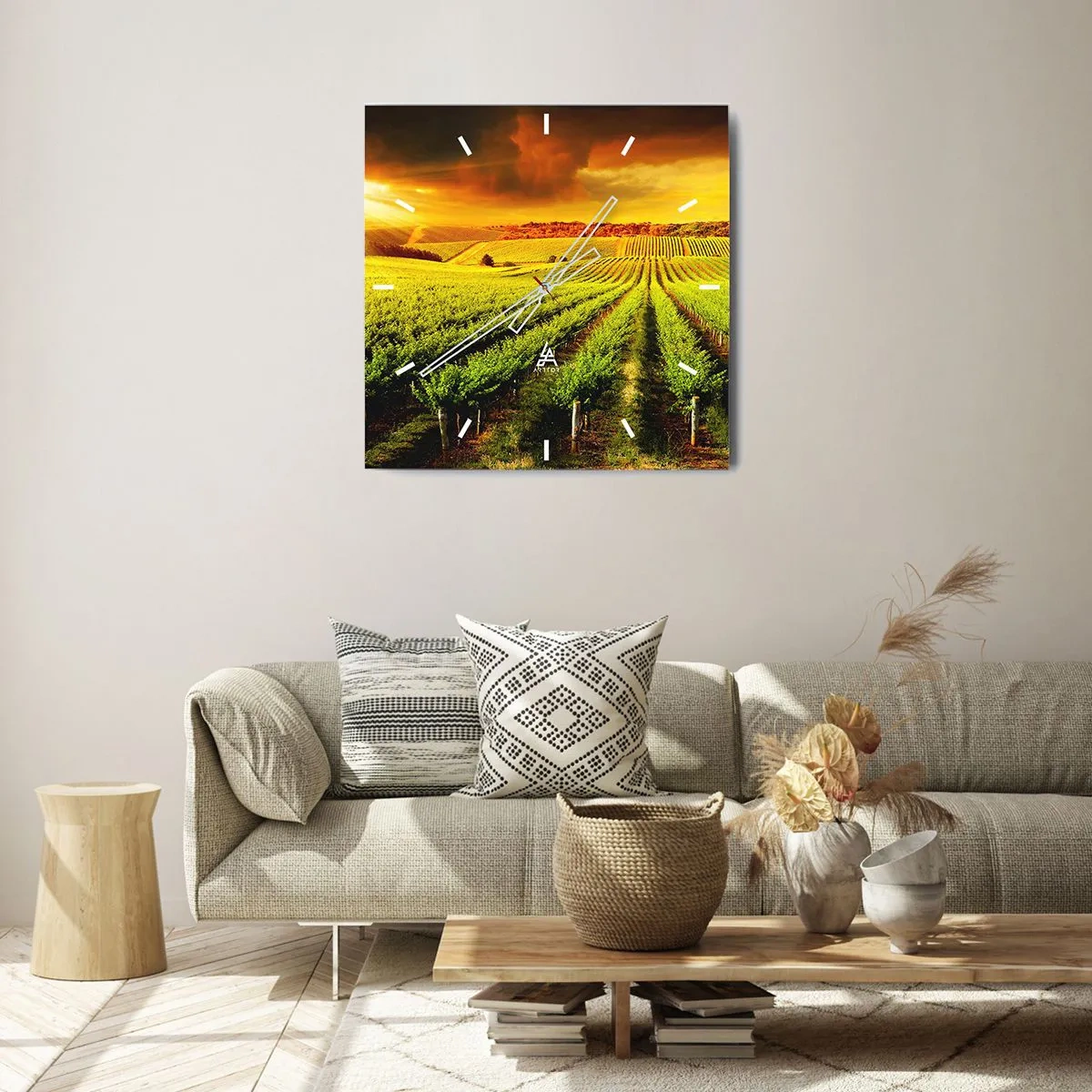 Nástěnné hodiny - Pod australským sluncem - 40x40 cm