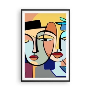 Plakát v černém rámu - Picassovo randez vous - 61x91 cm