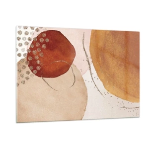 Obraz na skle - Zaoblení a pohyb - 120x80 cm