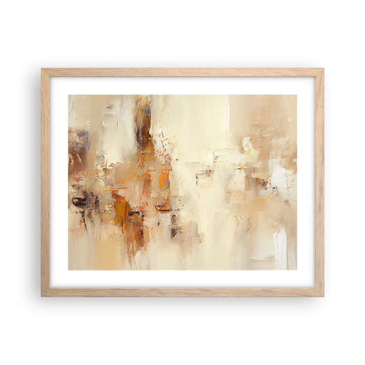 Plakát v rámu světlý dub - Duše jantaru - 50x40 cm