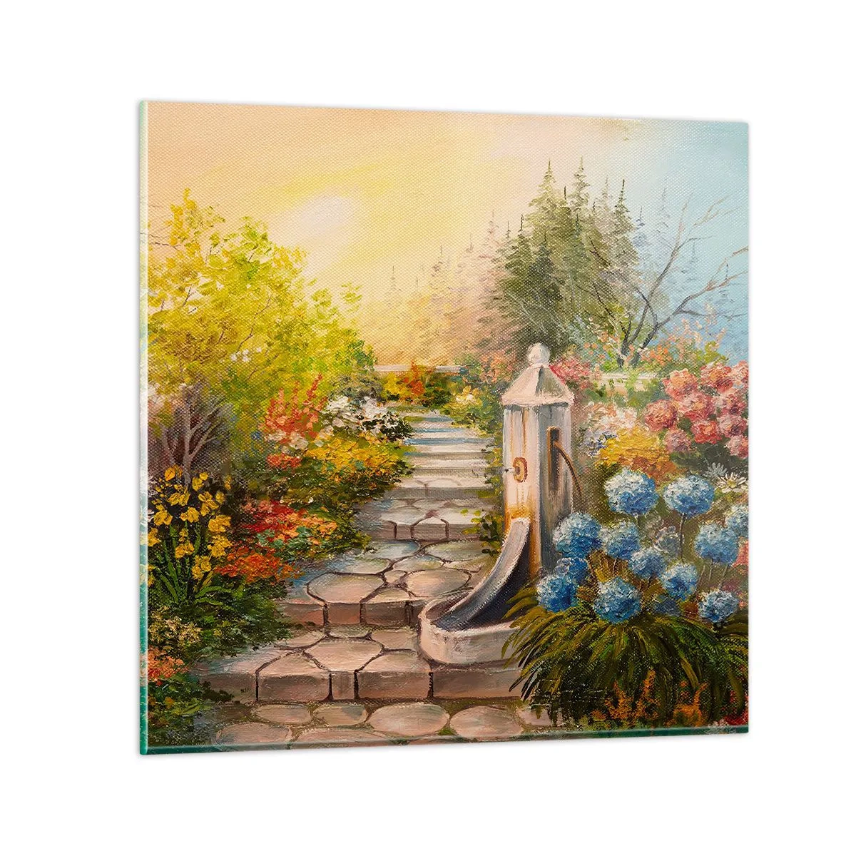 Obraz na skle - V plném rozkvětu - 30x30 cm