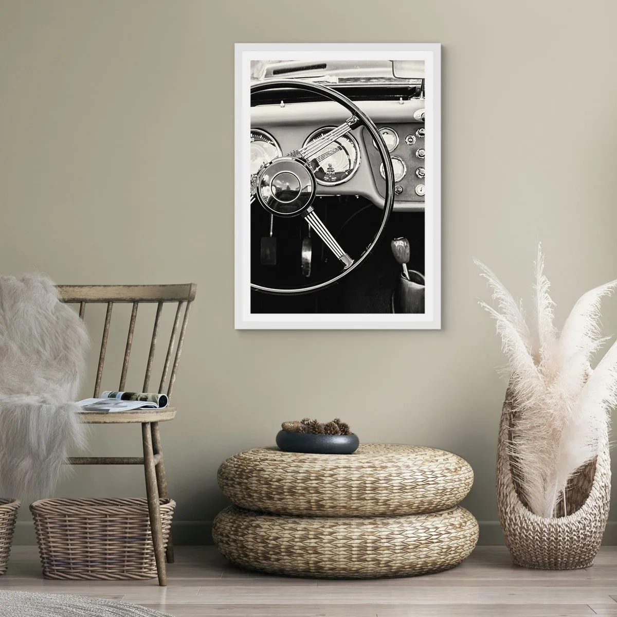 Plakát v bílém rámu - Sen sběratele - 40x50 cm