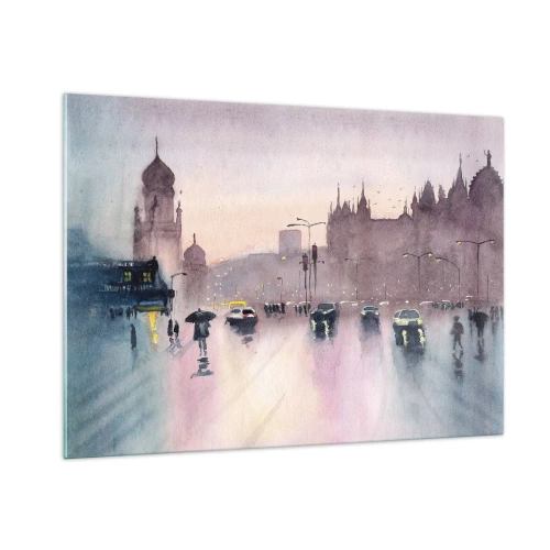 Obraz na skle - V deštivém oparu - 100x70 cm
