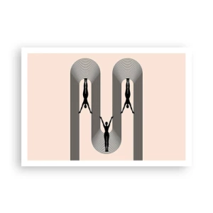 Plakát - Vzhůru nohama - 100x70 cm