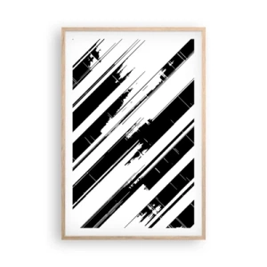 Plakát v rámu světlý dub - Intenzivní a dynamická kompozice - 61x91 cm