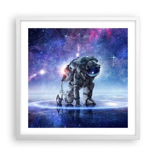 Plakát v bílém rámu - Hvězdné nebe nade mnou - 50x50 cm