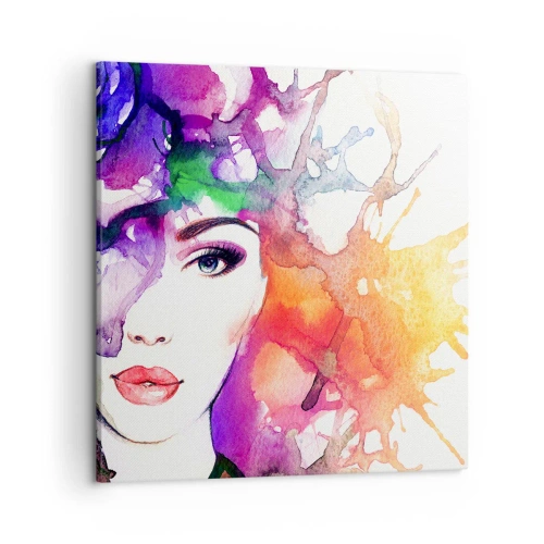 Obraz na plátně - S hlavou v oblacích - 50x50 cm