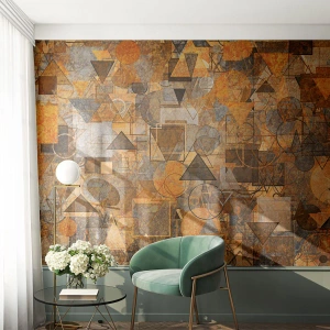 Fototapeta Standard Eco - Svět zachycený v podobě - Abstrakce, Kus, Moderní vzor - 350x256 cm