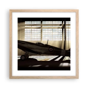 Plakát v rámu světlý dub - Odpočinek bojovníka - 40x40 cm