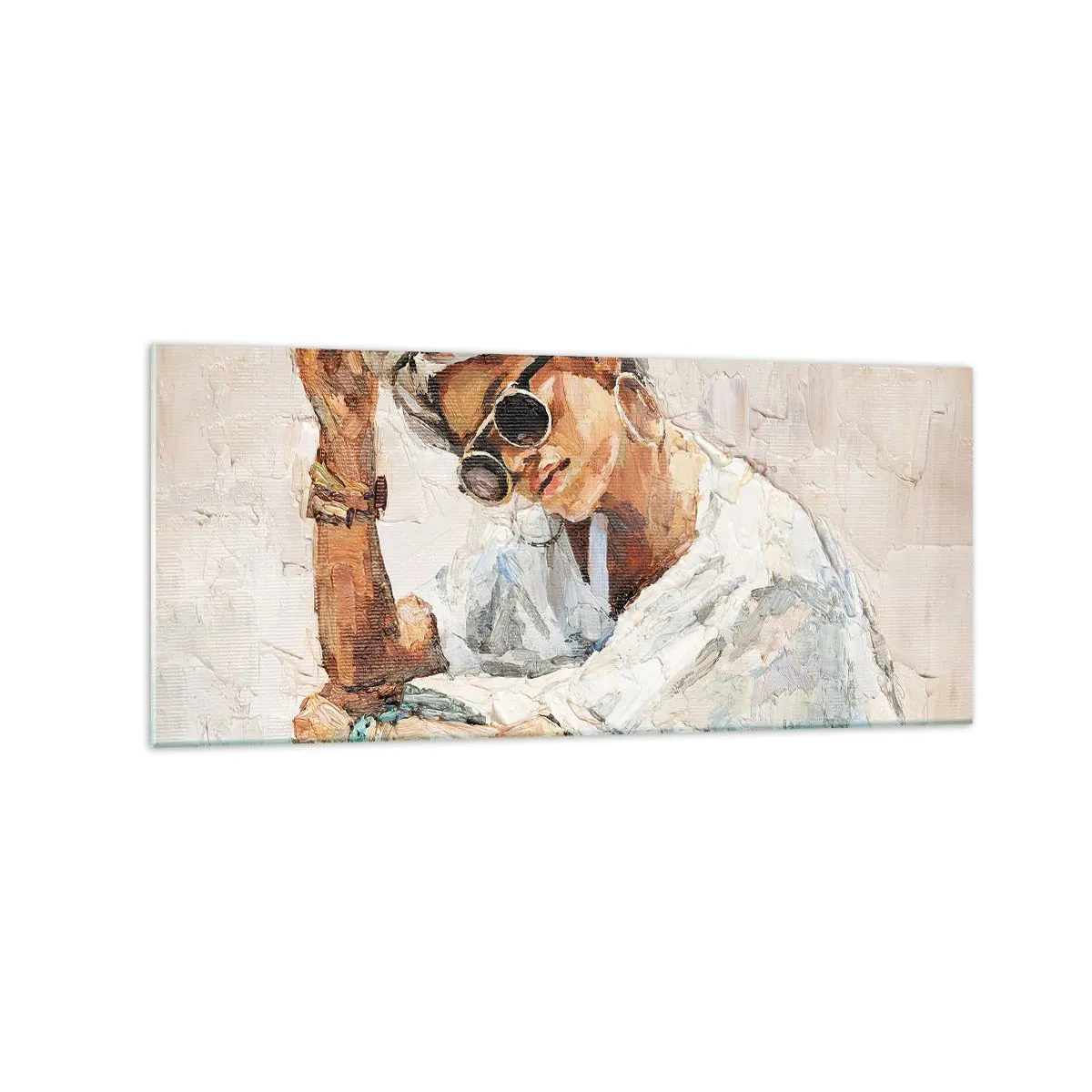 Obraz na skle - Portrét v plném slunci - 120x50 cm