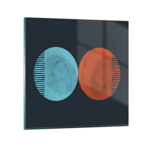 Obraz na skle - Pouze geometrie? - 30x30 cm