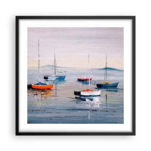 Plakát v černém rámu - Zasloužený odpočinek - 50x50 cm