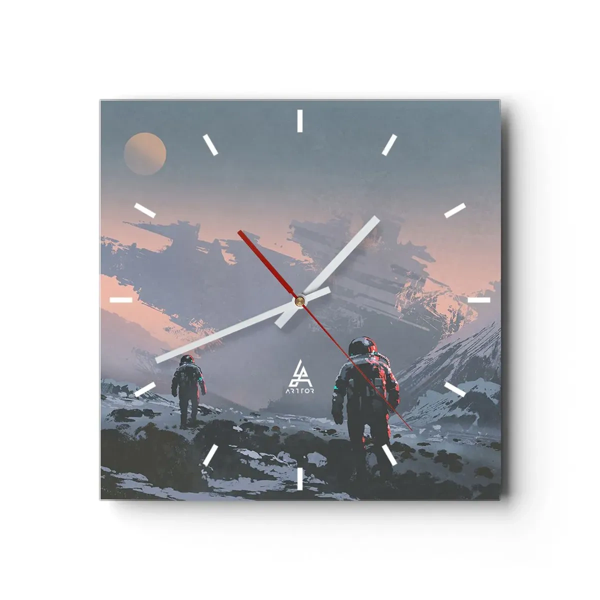 Nástěnné hodiny - Pod neznámou hvězdou - 40x40 cm