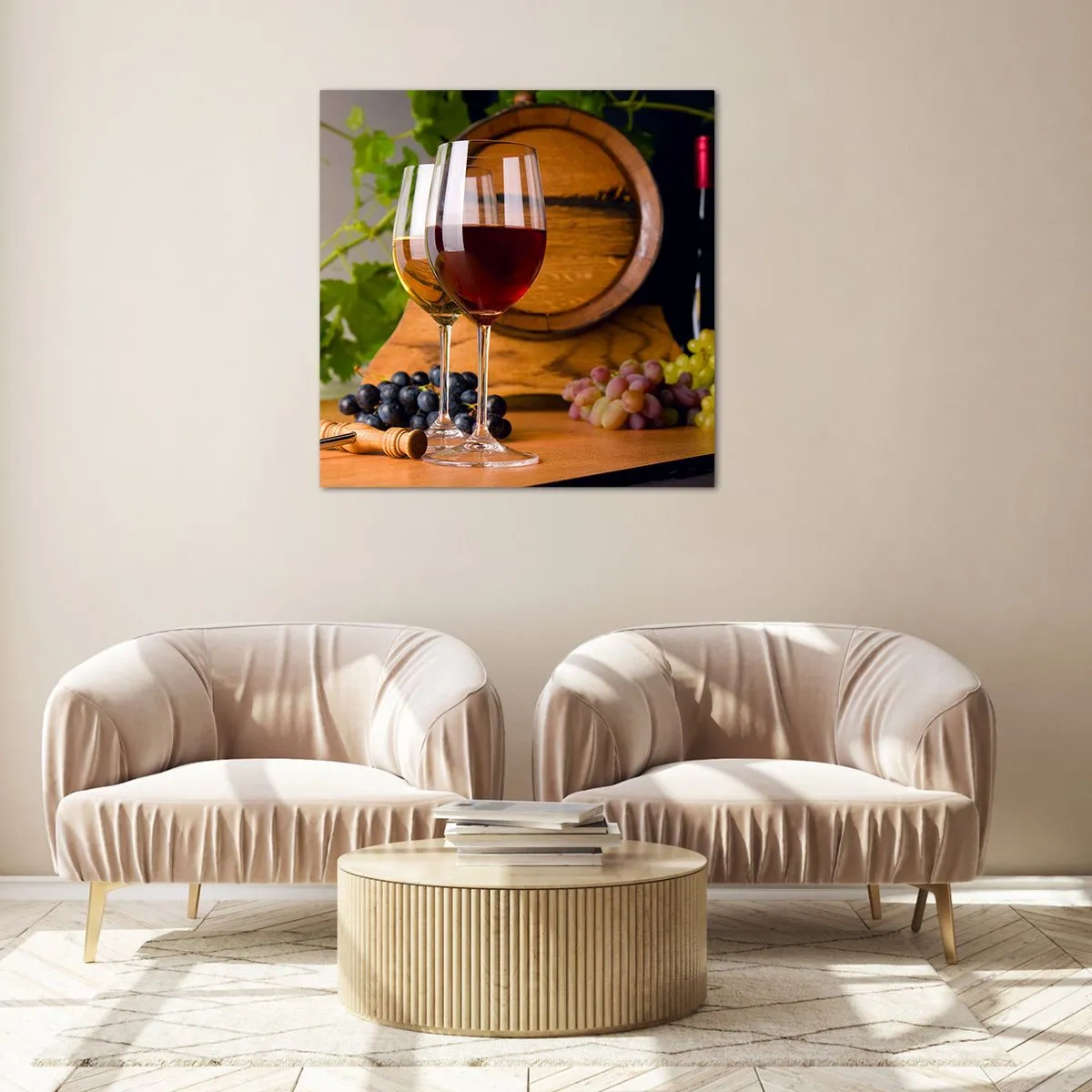 Obraz na skle - Jako u starých mistrů - 60x60 cm