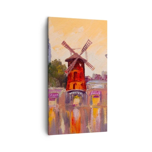 Obraz na plátně - Pařížské ikony – Moulin Rouge - 45x80 cm