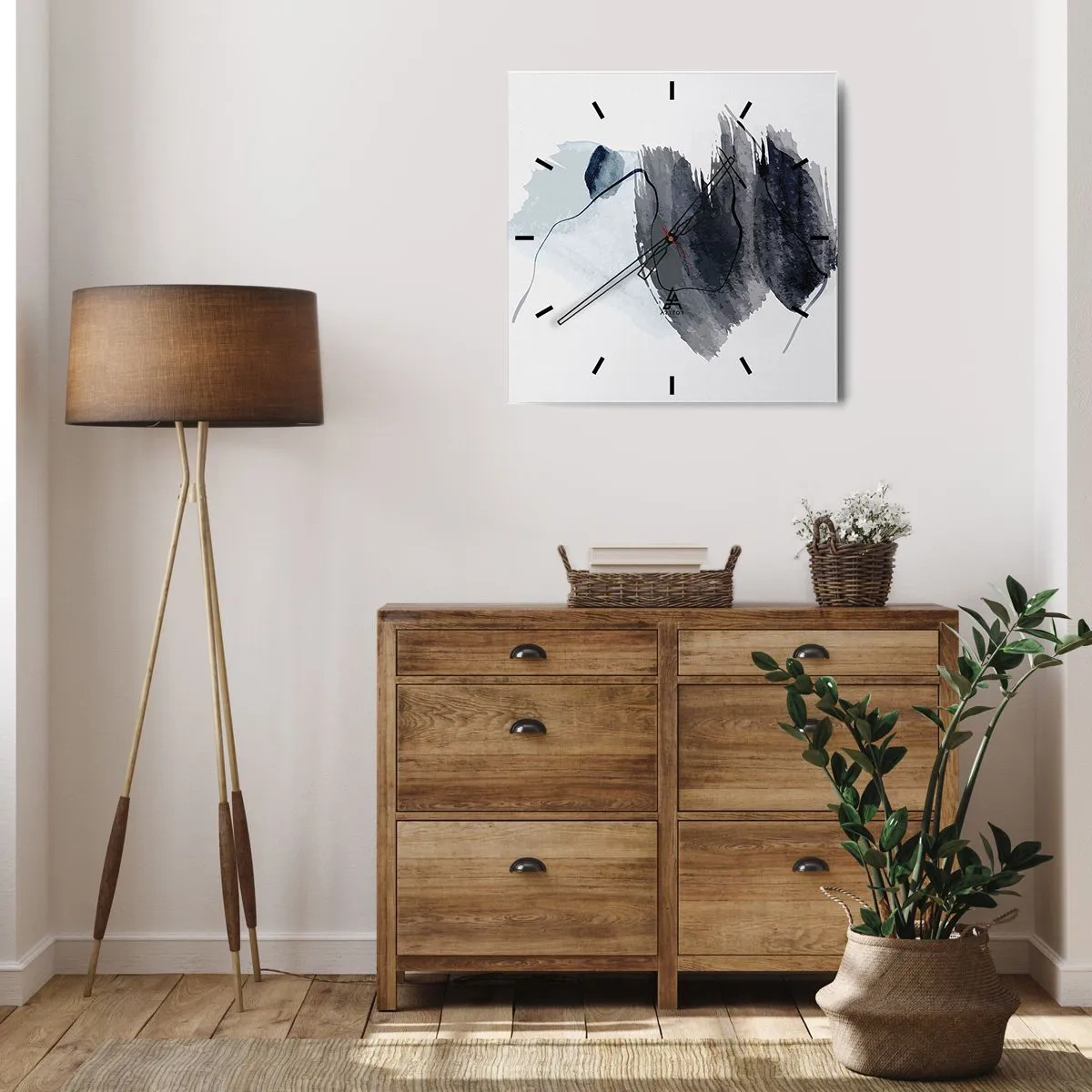 Nástěnné hodiny - Intenzita a pohyb - 40x40 cm