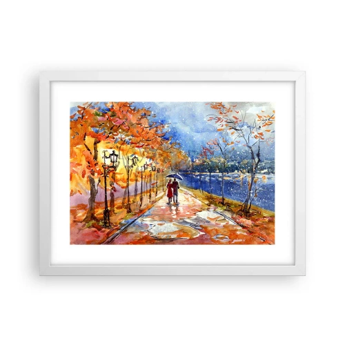 Plakát v bílém rámu - Společně k hranici času - 40x30 cm