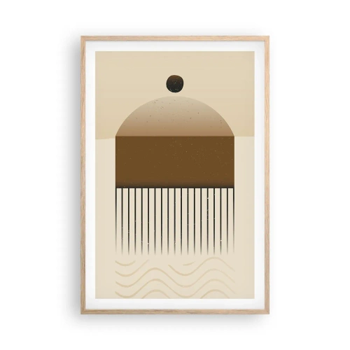 Plakát v rámu světlý dub - Různé stavy - 61x91 cm