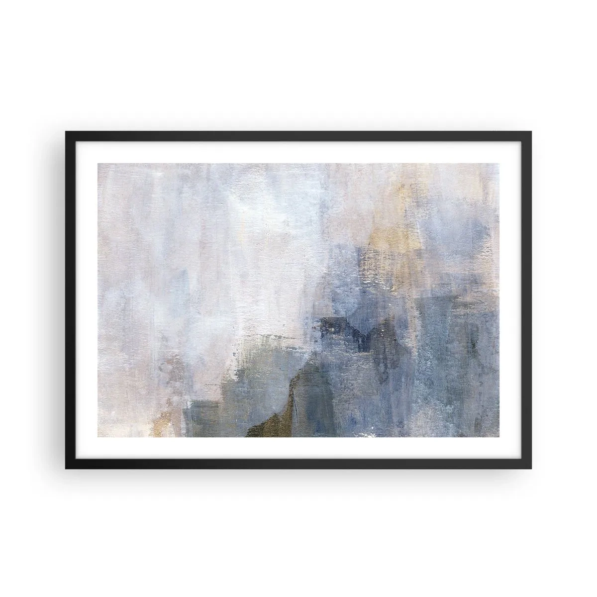 Plakát v černém rámu - Tóny a akordy barev - 70x50 cm