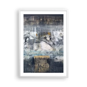 Plakát v bílém rámu - Jako na ledě, tak i na hroudě - 50x70 cm