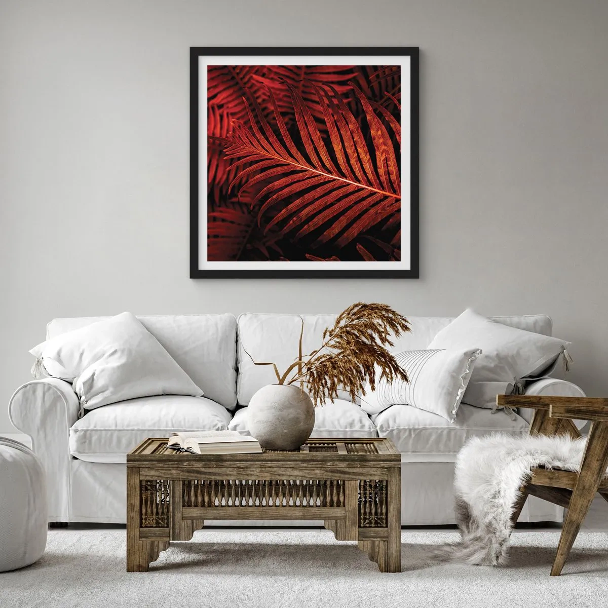 Plakát v černém rámu - Žár života - 60x60 cm