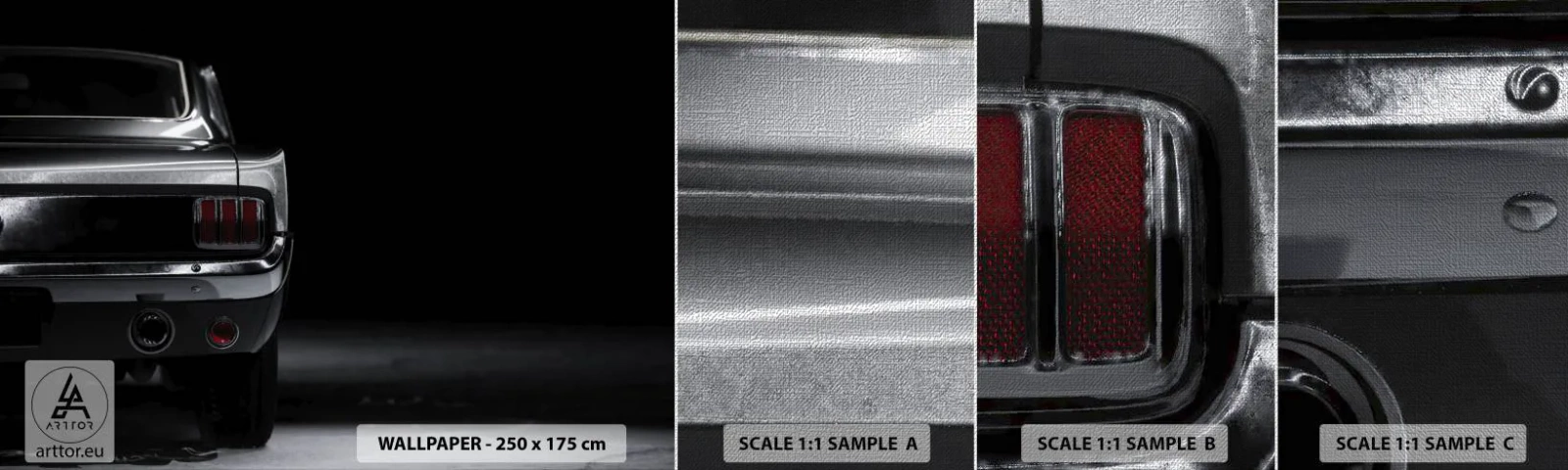 Vzor Fototapety Premium Canvas - Kouzlo klasiky - Auto, Retro, Auto - 100x30 cm