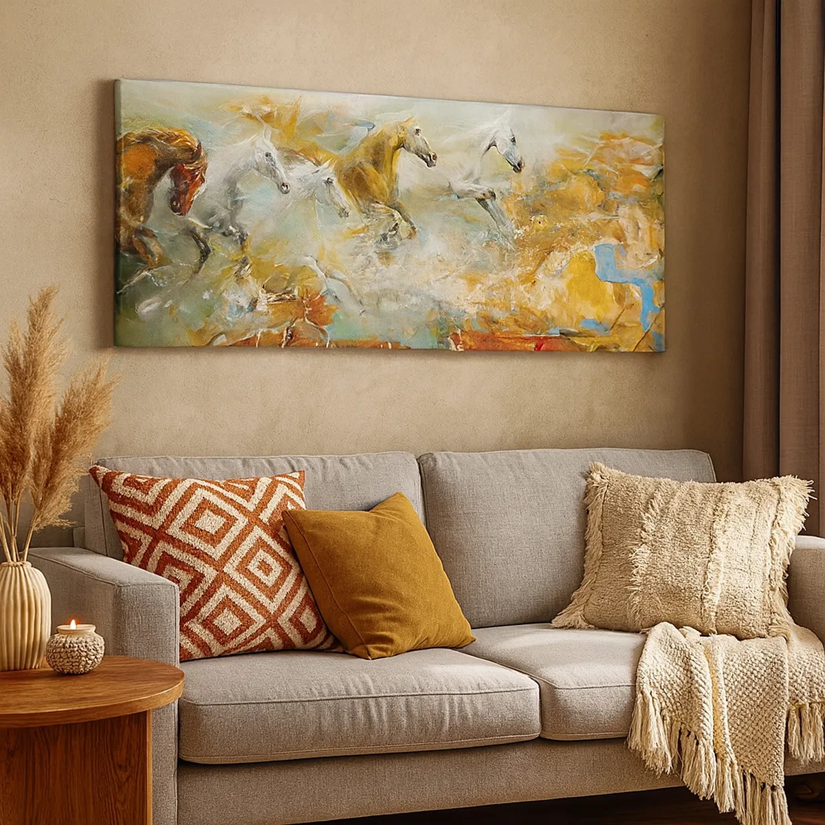 Obraz na plátně - Cválá světlem - 30x30 cm