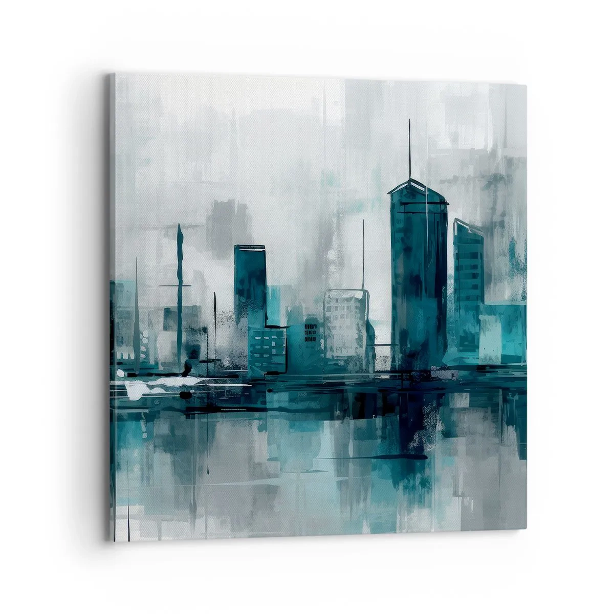 Obraz na plátně - Město v barvě deště - 70x70 cm