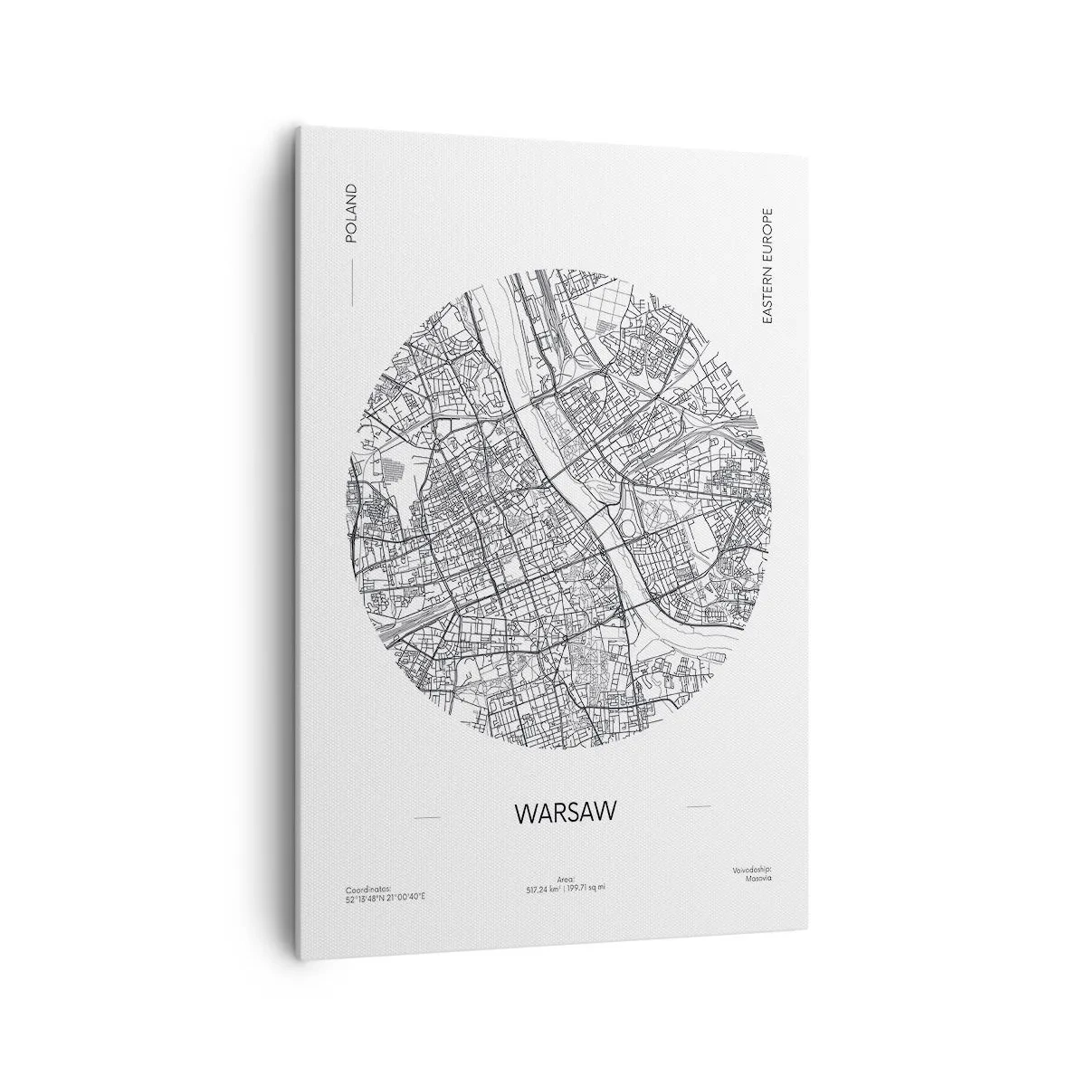 Obraz na plátně - Anatomie Varšavy - 70x100 cm
