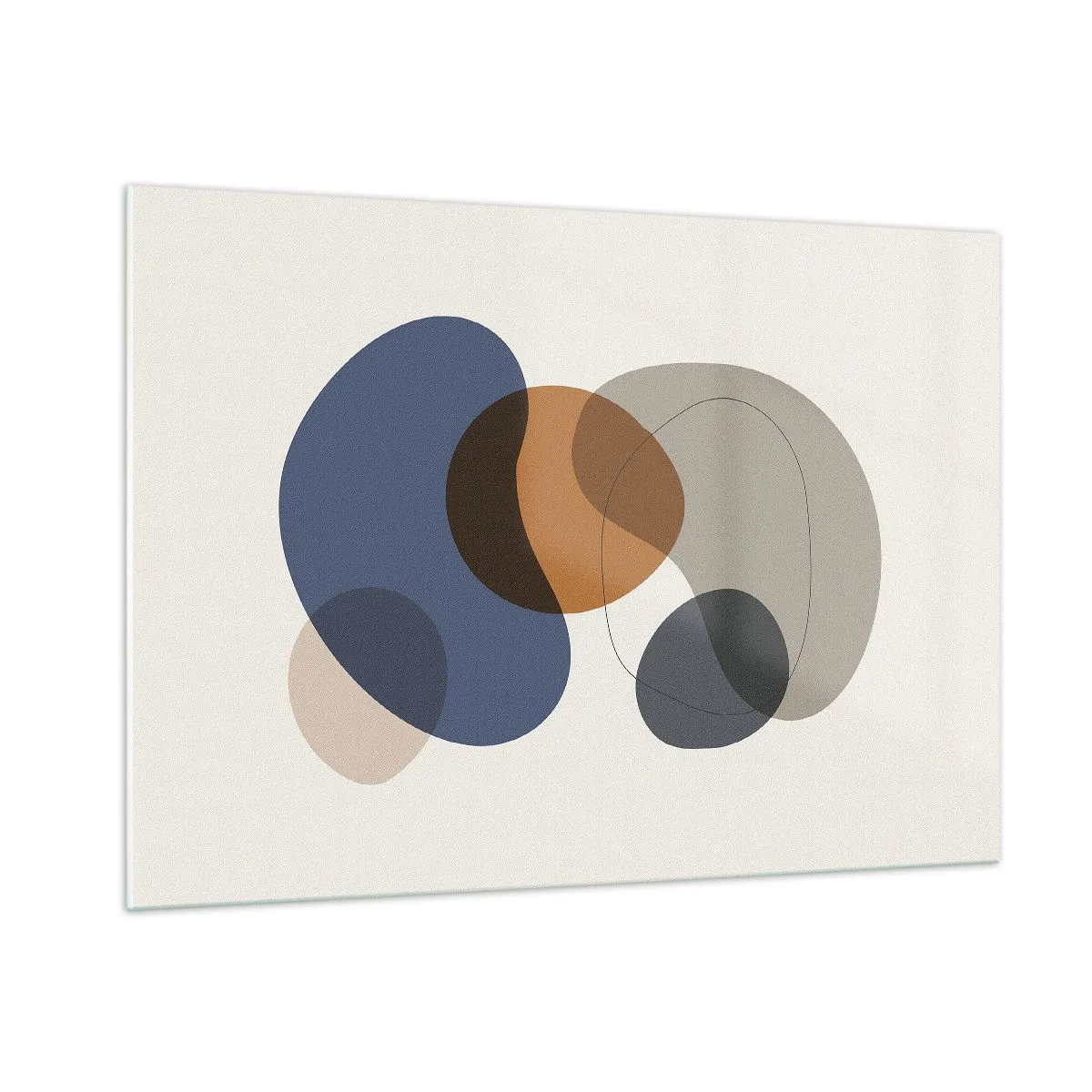 Obraz na skle - Kapky barev - 100x70 cm