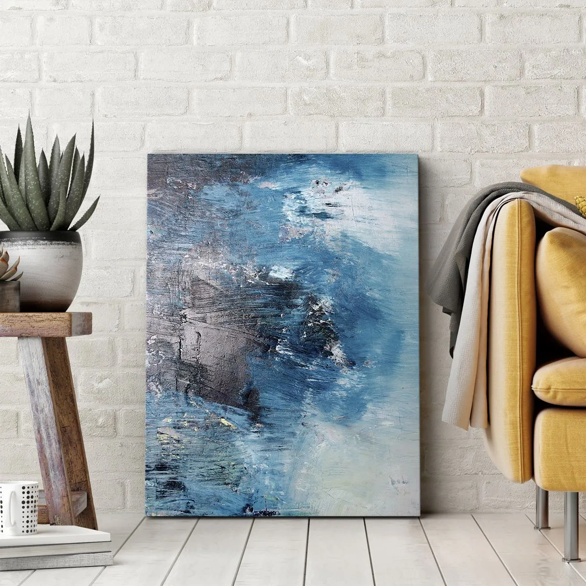 Obraz na plátně - Rapsodie v modrém - 50x70 cm