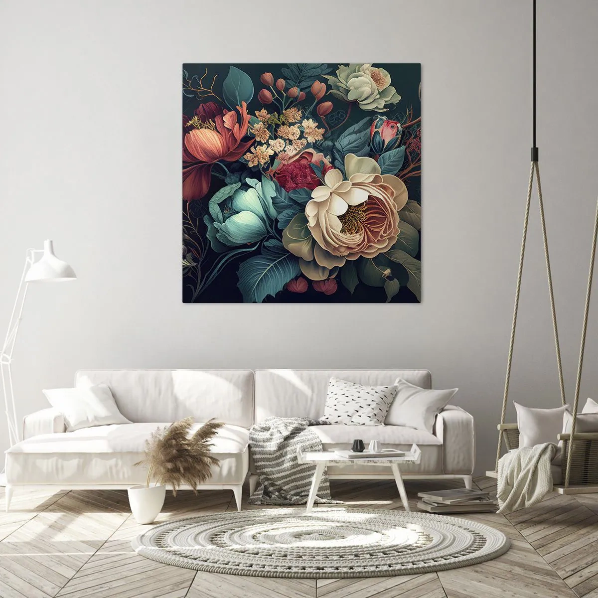 Obraz na plátně - Půvab 19. století - 50x50 cm