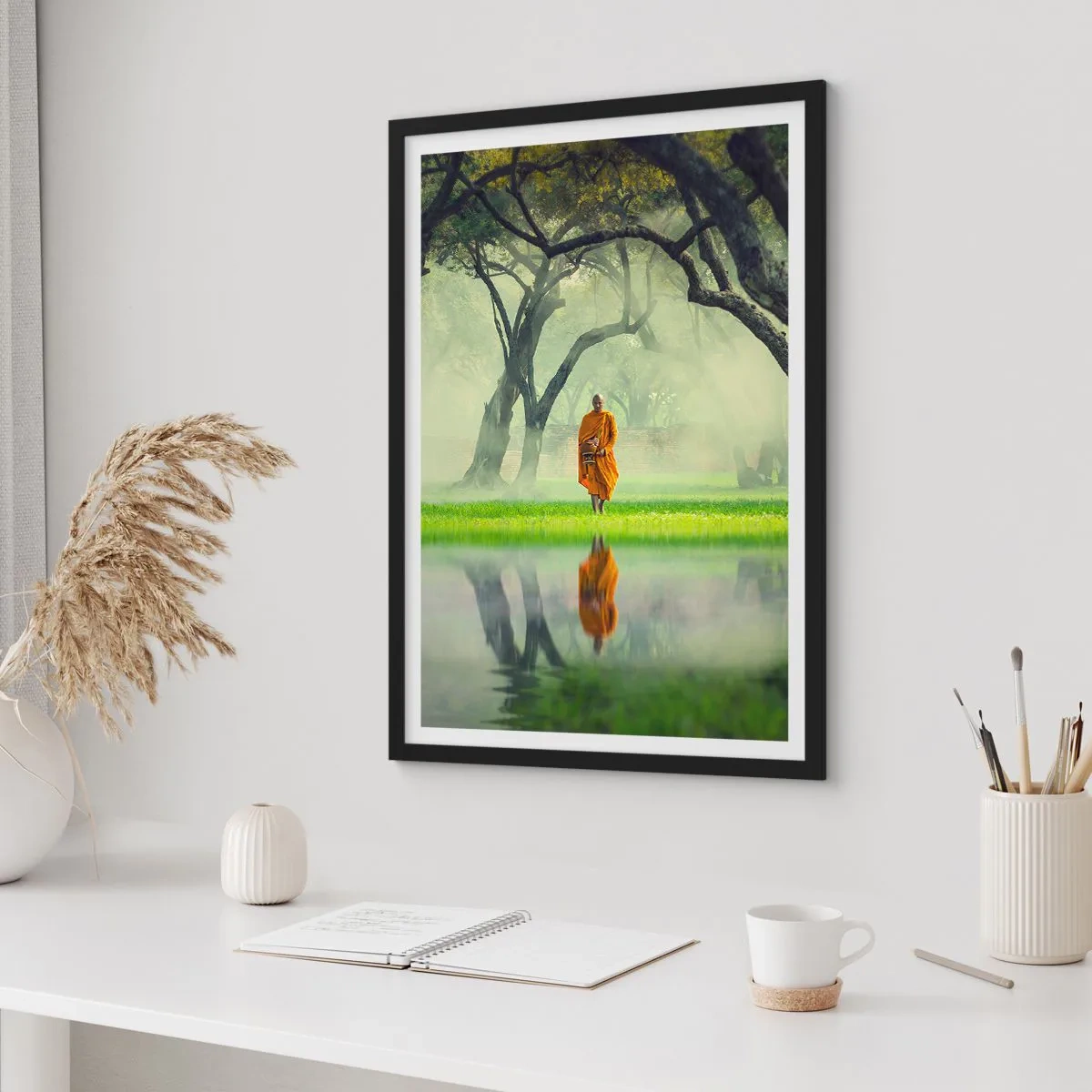 Plakát v černém rámu - Na cestě k osvícení - 40x50 cm