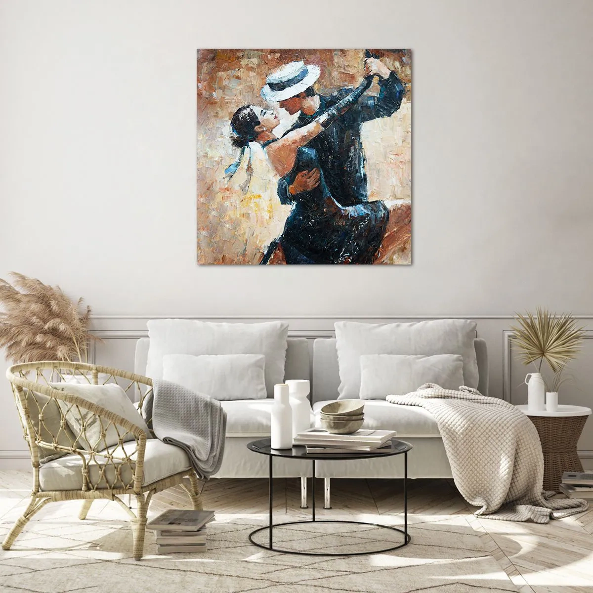 Obraz na skle - A la Rudolf Valentino - 60x60 cm