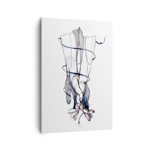 Obraz na plátně - Studie o dotyku - 70x100 cm