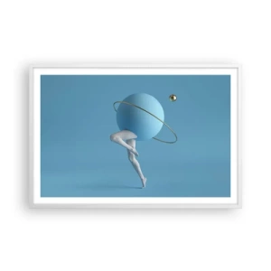 Plakát v bílém rámu - Šílenství planet - 91x61 cm