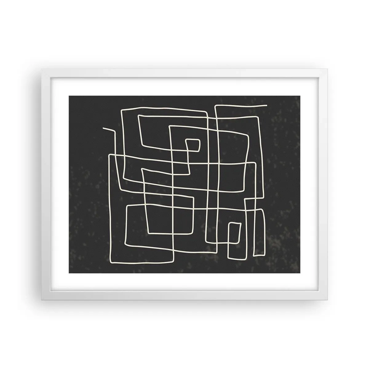 Plakát v bílém rámu - Není to tak jednoduché - 50x40 cm