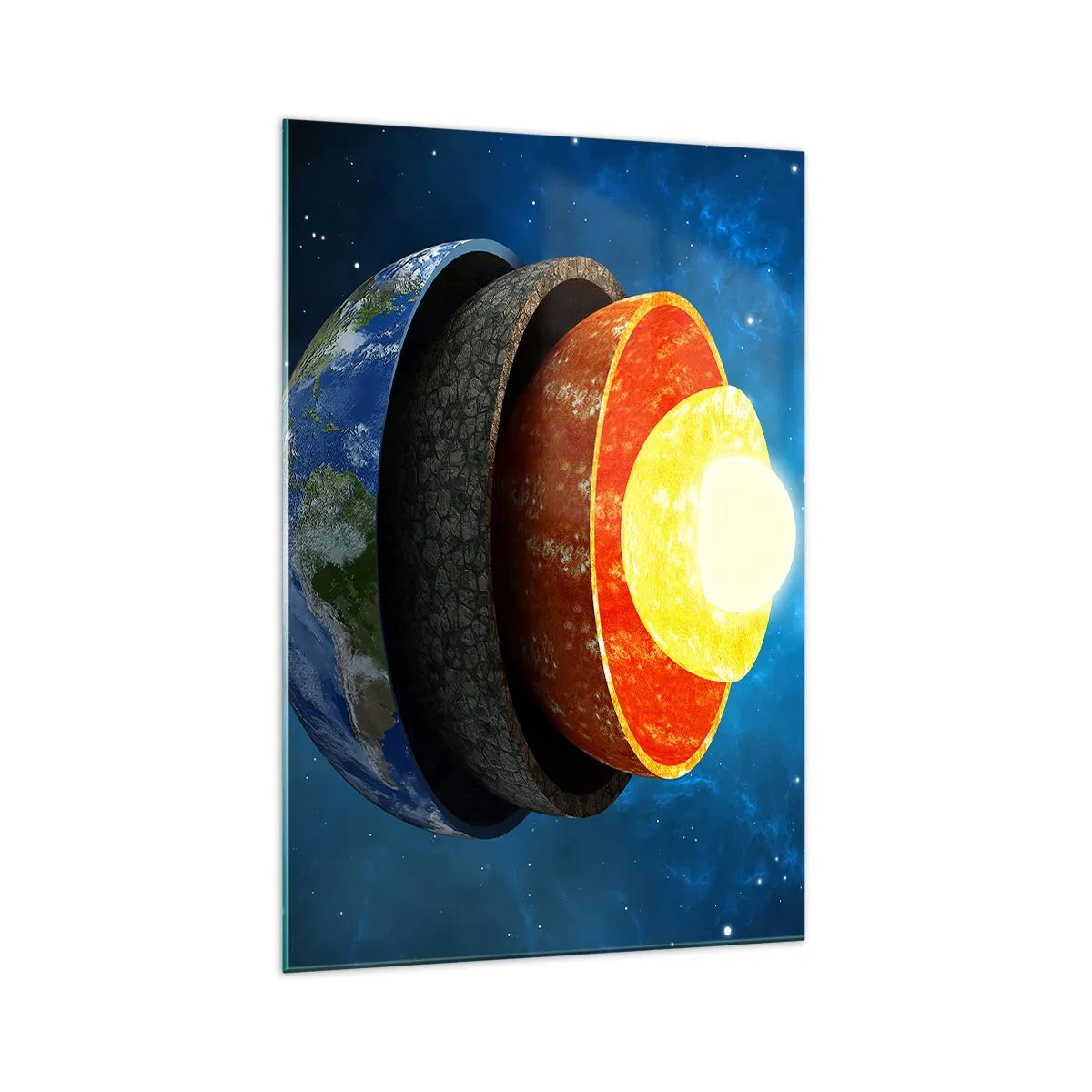 Obraz na skle - Výprava do středu Země - 70x100 cm